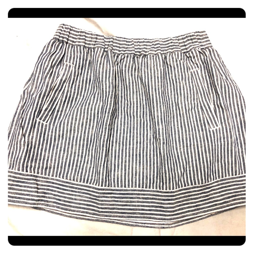 J. Crew Lined Linen Skirt